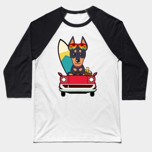 Funny Alsatian driving a car Baseball T-Shirt